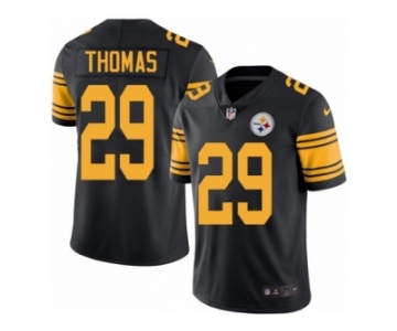 Youth Nike Pittsburgh Steelers #29 Shamarko Thomas Limited Black Rush NFL Jersey