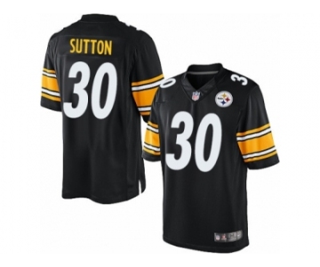 Youth Nike Pittsburgh Steelers #30 Cameron Sutton Limited Black Team Color NFL Jersey