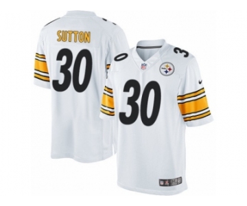 Youth Nike Pittsburgh Steelers #30 Cameron Sutton Limited White NFL Jersey