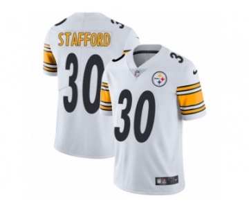 Youth Nike Pittsburgh Steelers #30 Daimion Stafford White Vapor Untouchable Limited Player NFL Jersey