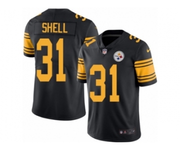 Youth Nike Pittsburgh Steelers #31 Donnie Shell Limited Black Rush NFL Jersey