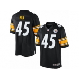 Youth Nike Pittsburgh Steelers #45 Roosevelt Nix Limited Black Team Color NFL Jersey