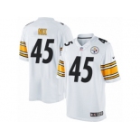 Youth Nike Pittsburgh Steelers #45 Roosevelt Nix Limited White NFL Jersey