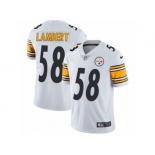 Youth Nike Pittsburgh Steelers #58 Jack Lambert Vapor Untouchable Limited White NFL Jersey