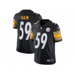 Youth Nike Pittsburgh Steelers #59 Jack Ham Vapor Untouchable Limited Black Team Color NFL Jersey