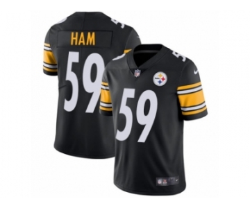 Youth Nike Pittsburgh Steelers #59 Jack Ham Vapor Untouchable Limited Black Team Color NFL Jersey