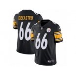 Youth Nike Pittsburgh Steelers #66 David DeCastro Vapor Untouchable Limited Black Team Color NFL Jersey