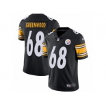 Youth Nike Pittsburgh Steelers #68 L.C. Greenwood Vapor Untouchable Limited Black Team Color NFL Jersey