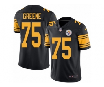 Youth Nike Pittsburgh Steelers #75 Joe Greene Limited Black Rush NFL Jersey