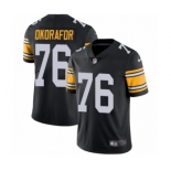 Youth Nike Pittsburgh Steelers #76 Chukwuma Okorafor Black Alternate Vapor Untouchable Limited Player NFL Jersey