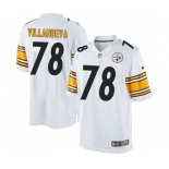 Youth Nike Pittsburgh Steelers #78 Alejandro Villanueva Elite White NFL Jersey