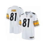 Youth Nike Pittsburgh Steelers #81 Jesse James Limited White NFL Jersey