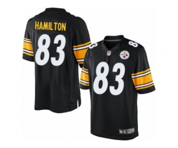 Youth Nike Pittsburgh Steelers #83 Cobi Hamilton Limited Black Team Color NFL Jersey