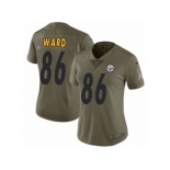 Youth Nike Pittsburgh Steelers #86 Hines Ward Limited Olive 2017 Salute to Service NFL Jersey