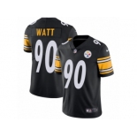 Youth Nike Pittsburgh Steelers #90 T. J. Watt Vapor Untouchable Limited Black Team Color NFL Jersey