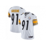 Youth Nike Pittsburgh Steelers #91 Kevin Greene Vapor Untouchable Limited White NFL Jersey