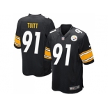 Youth Nike Pittsburgh Steelers #91 Stephon Tuitt Black jerseys