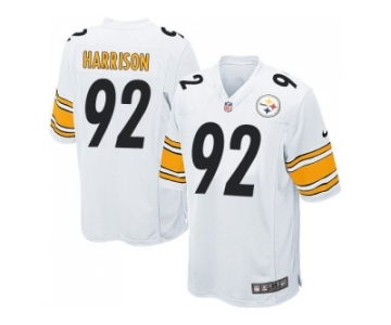 Youth Nike Pittsburgh Steelers #92 James Harrison White jerseys