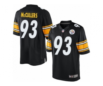 Youth Nike Pittsburgh Steelers #93 Dan McCullers Limited Black Team Color NFL Jersey