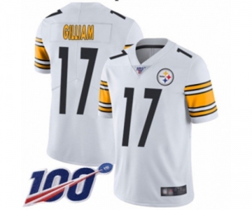 Youth Pittsburgh Steelers #17 Joe Gilliam White Vapor Untouchable Limited Player 100th Season Football Jersey