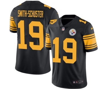 Youth Pittsburgh Steelers #19 JuJu Smith-Schuster Limited Black Rush Vapor Untouchable Football Jersey