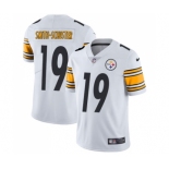 Youth Pittsburgh Steelers #19 JuJu Smith-Schuster White Vapor Untouchable Limited Player Football Jersey