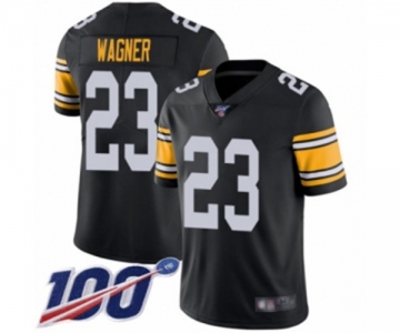 Youth Pittsburgh Steelers #23 Mike Wagner Black Alternate Vapor Untouchable Limited Player 100th Season Football Jersey