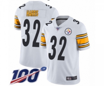 Youth Pittsburgh Steelers #32 Franco Harris White Vapor Untouchable Limited Player 100th Season Football Jersey