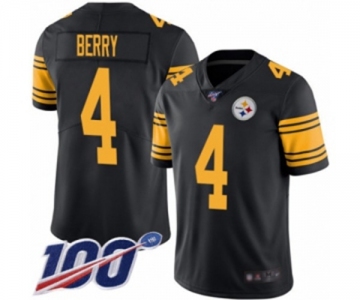 Youth Pittsburgh Steelers #4 Jordan Berry Limited Black Rush Vapor Untouchable 100th Season Football Jersey