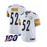 Youth Pittsburgh Steelers #52 Mike Webster White Vapor Untouchable Limited Player 100th Season Football Jersey