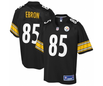 Youth Pittsburgh Steelers #85 Eric Ebron NFL Pro Line Black Player Jersey