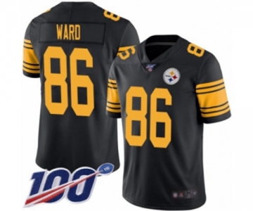 Youth Pittsburgh Steelers #86 Hines Ward Limited Black Rush Vapor Untouchable 100th Season Football Jersey