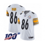 Youth Pittsburgh Steelers #86 Hines Ward White Vapor Untouchable Limited Player 100th Season Football Jersey