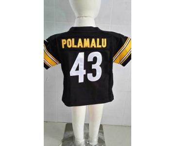 nike kids nfl jerseys pittsburgh steelers #43 troy polamalu black[nike]