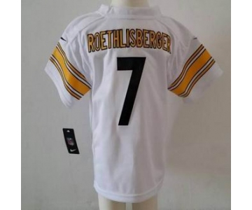 nike kids nfl jerseys pittsburgh steelers #7 roethlisberger white[nike]