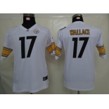 nike youth nfl jerseys pittsburgh steelers #17 wallace white[nike]