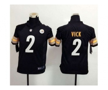 nike youth nfl jerseys pittsburgh steelers #2 vick black[nike]