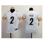 nike youth nfl jerseys pittsburgh steelers #2 vick white[nike]