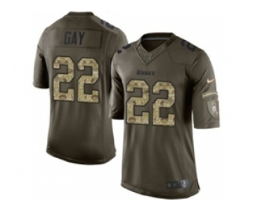 nike youth nfl jerseys pittsburgh steelers #22 william gay army green[nike Limited Salute To Service]