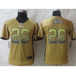 nike youth nfl jerseys pittsburgh steelers #26 bell gold[Elite drift fashion][bell]