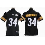 nike youth nfl jerseys pittsburgh steelers #34 mendenhall black[nike]