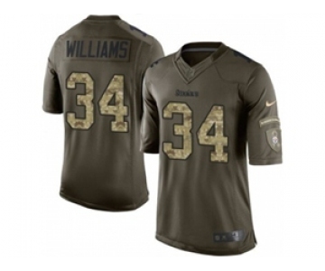 nike youth nfl jerseys pittsburgh steelers #34 williams army green[nike Limited Salute To Service][williams]