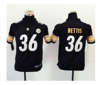 nike youth nfl jerseys pittsburgh steelers #36 bettis black[nike]