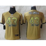 nike youth nfl jerseys pittsburgh steelers #43 troy polamalu gold[Elite drift fashion]