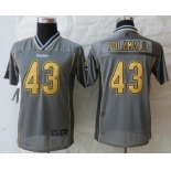 nike youth nfl jerseys pittsburgh steelers #43 troy polamalu grey[nike vapor]