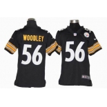 nike youth nfl jerseys pittsburgh steelers #56 woodley black[nike]