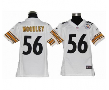 nike youth nfl jerseys pittsburgh steelers #56 woodley white[nike]