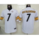 nike youth nfl jerseys pittsburgh steelers #7 roethlisberger white[nike]