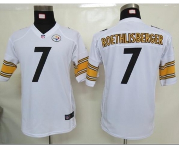 nike youth nfl jerseys pittsburgh steelers #7 roethlisberger white[nike]