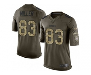 nike youth nfl jerseys pittsburgh steelers #83 miller army green[nike Limited Salute To Service]